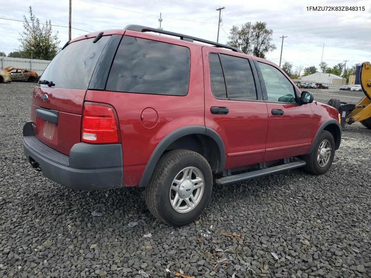 2003 Ford Explorer Xls VIN: 1FMZU72K83ZB48315 Lot: 74859464