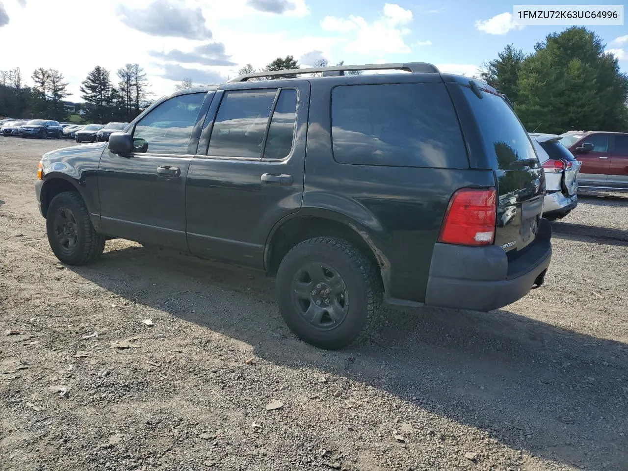 2003 Ford Explorer Xls VIN: 1FMZU72K63UC64996 Lot: 75211634