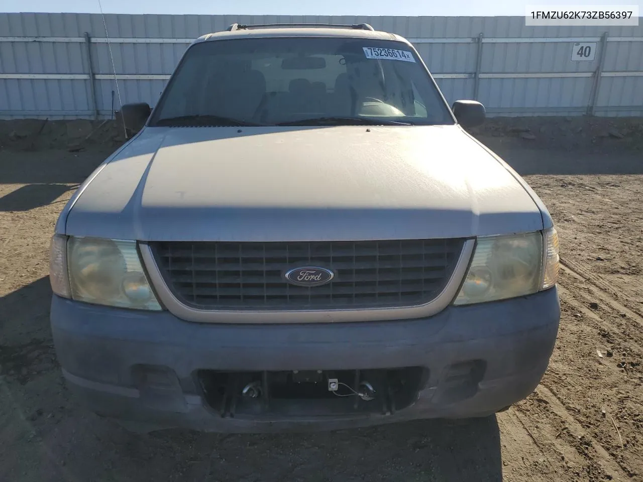 2003 Ford Explorer Xls VIN: 1FMZU62K73ZB56397 Lot: 75236614