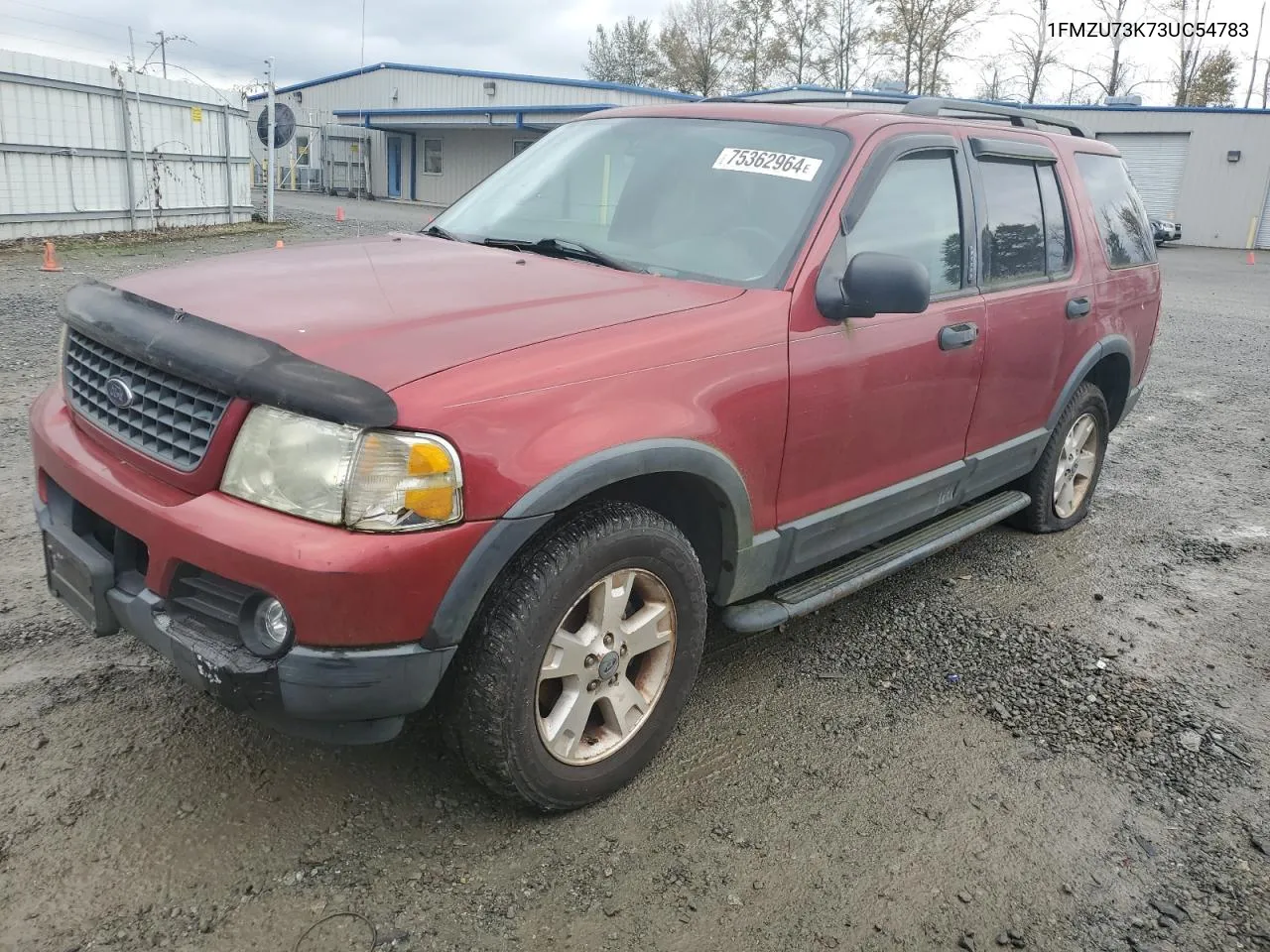 2003 Ford Explorer Xlt VIN: 1FMZU73K73UC54783 Lot: 75362964