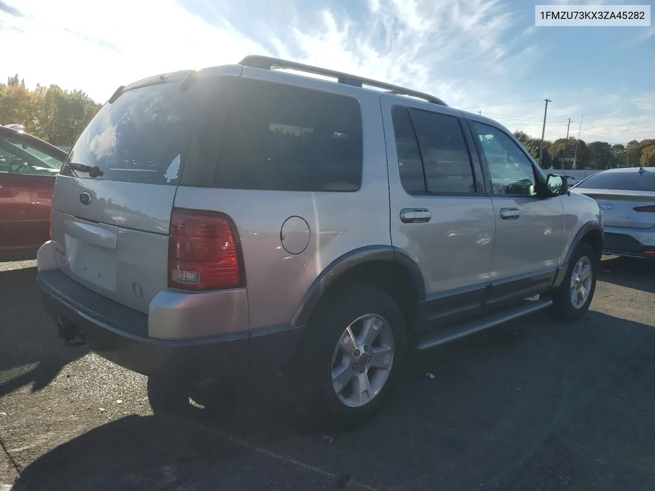 2003 Ford Explorer Xlt VIN: 1FMZU73KX3ZA45282 Lot: 77157614