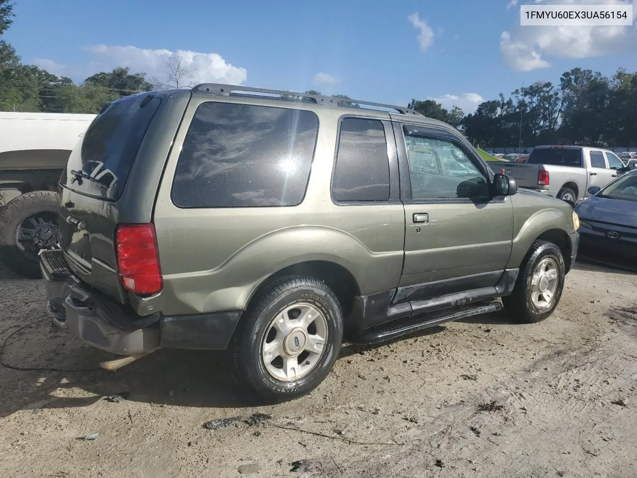 2003 Ford Explorer Sport VIN: 1FMYU60EX3UA56154 Lot: 78840804