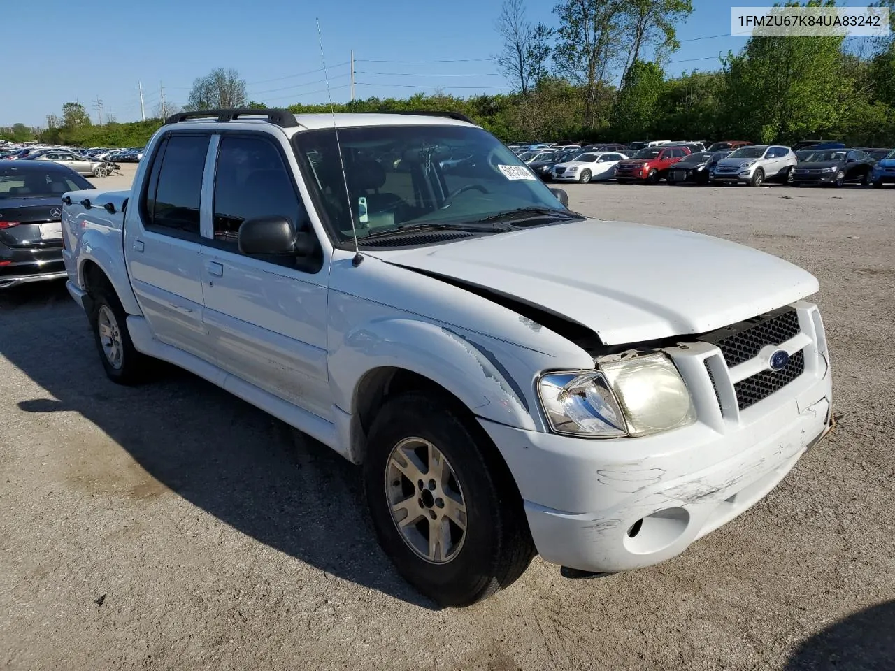 2004 Ford Explorer Sport Trac VIN: 1FMZU67K84UA83242 Lot: 50151004