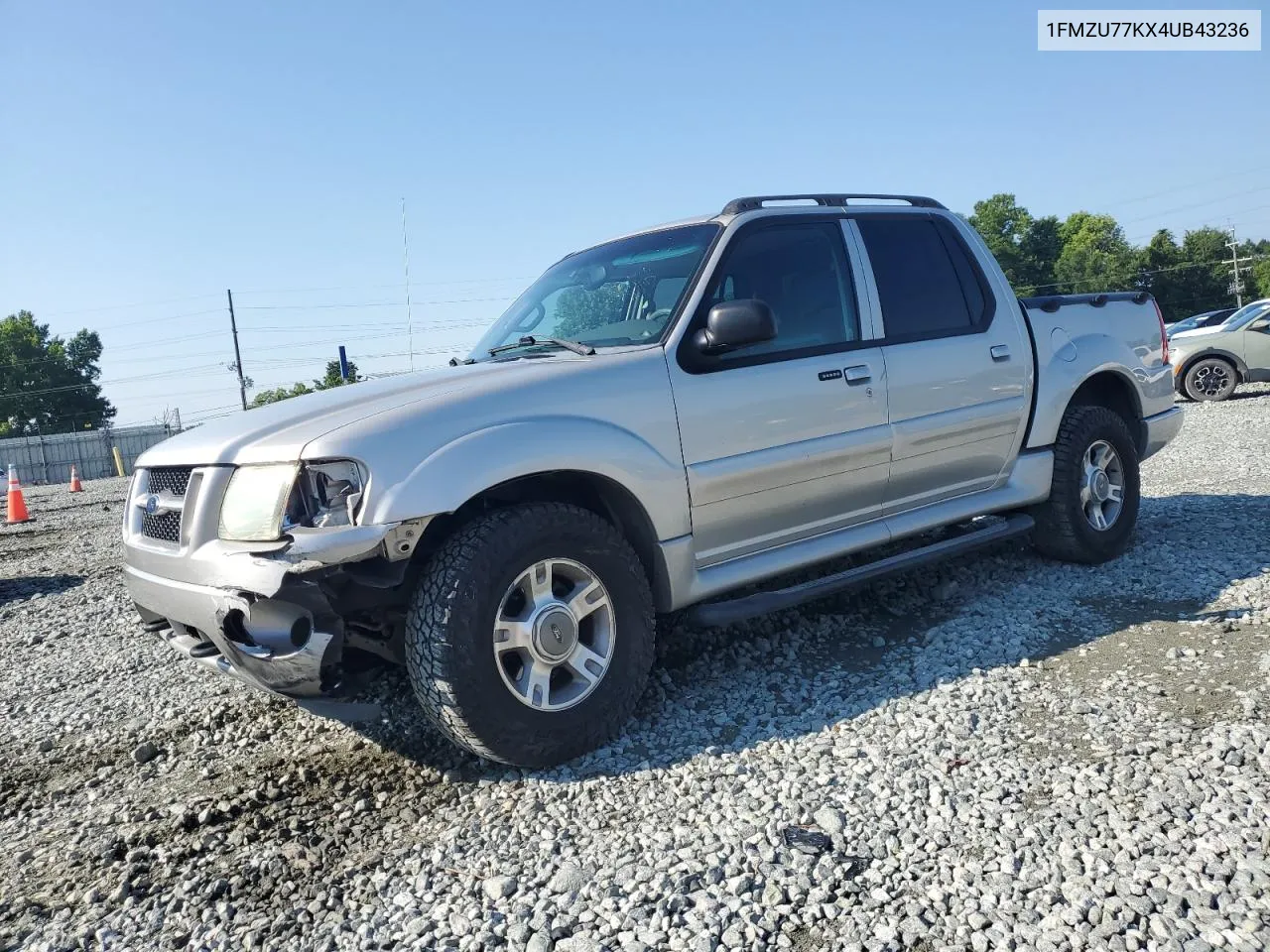 2004 Ford Explorer Sport Trac VIN: 1FMZU77KX4UB43236 Lot: 61924854