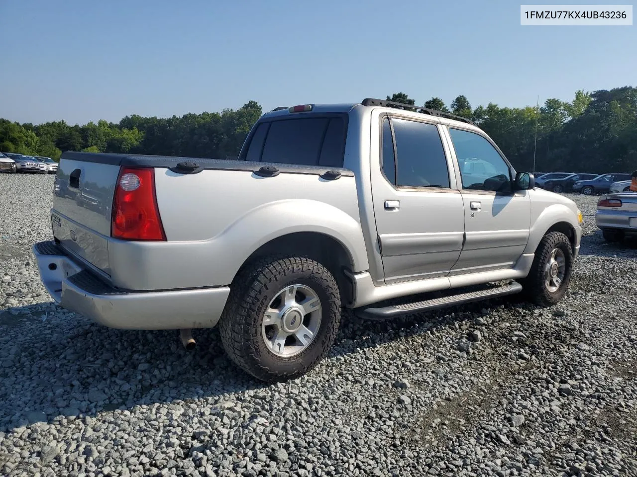 2004 Ford Explorer Sport Trac VIN: 1FMZU77KX4UB43236 Lot: 61924854