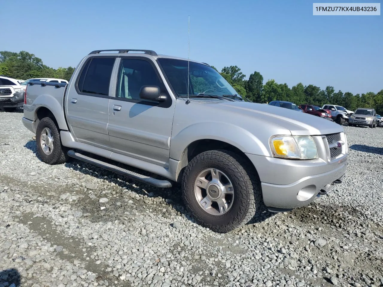 2004 Ford Explorer Sport Trac VIN: 1FMZU77KX4UB43236 Lot: 61924854