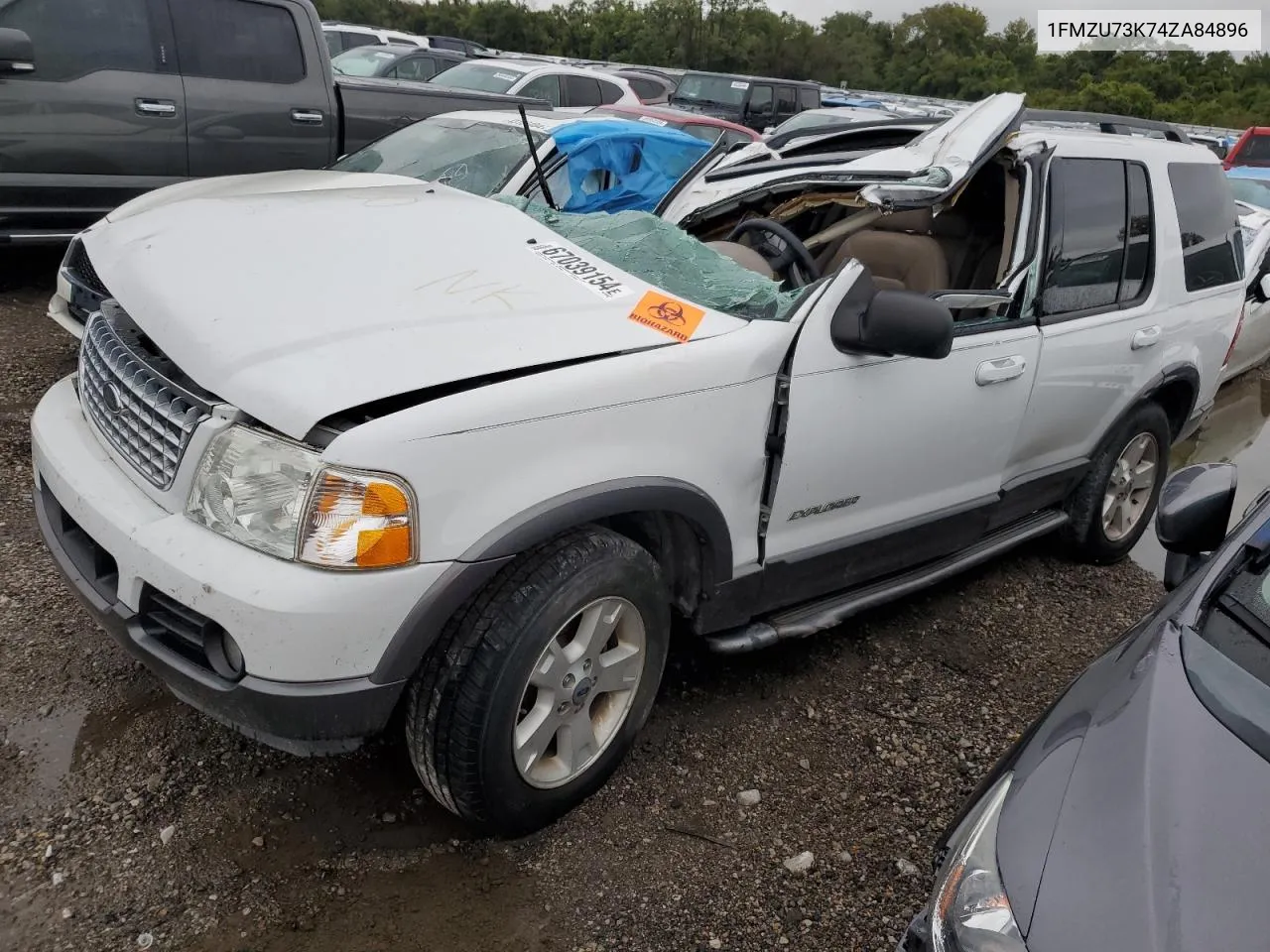 2004 Ford Explorer Xlt VIN: 1FMZU73K74ZA84896 Lot: 67039154