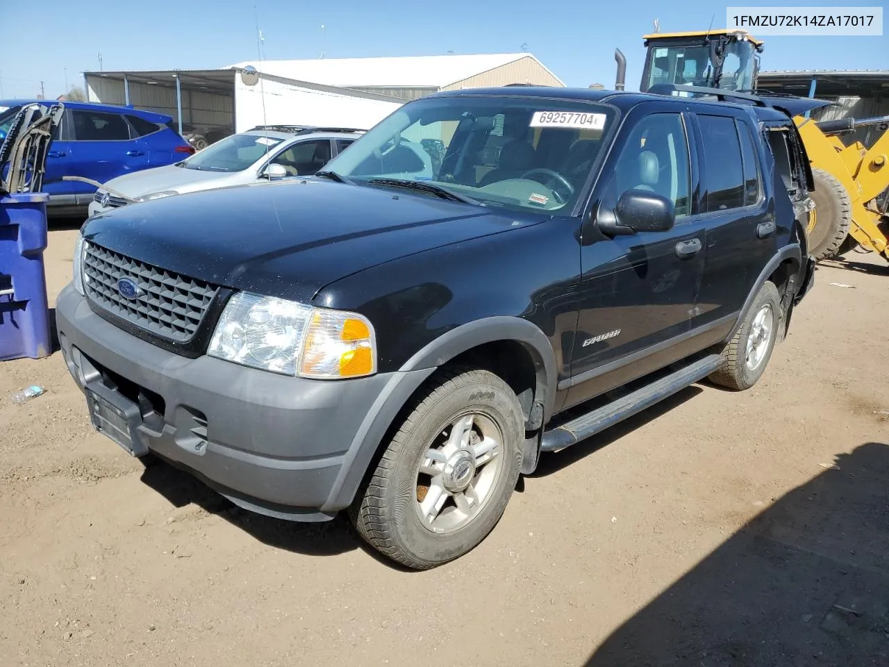 2004 Ford Explorer Xls VIN: 1FMZU72K14ZA17017 Lot: 69257704