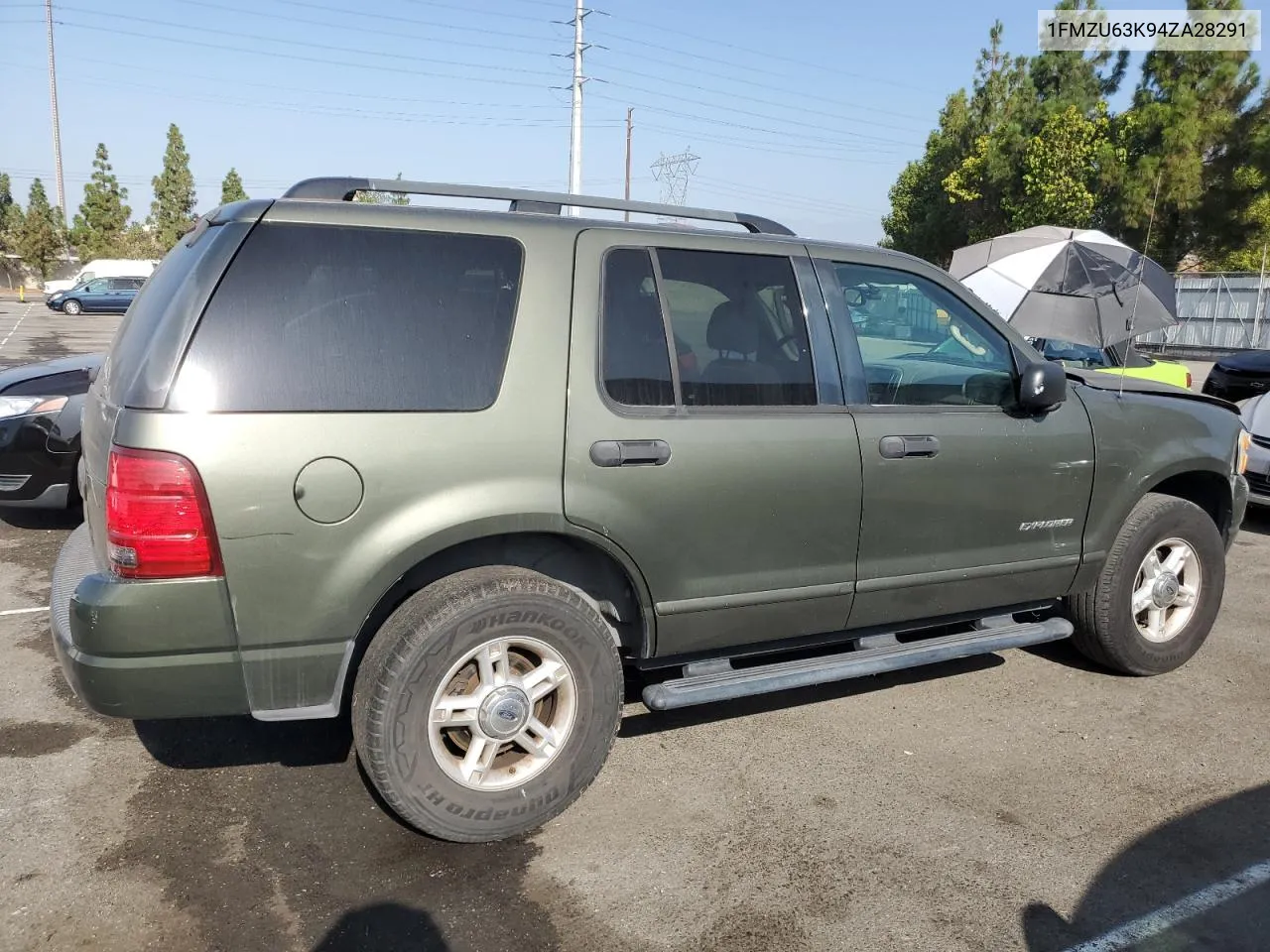 2004 Ford Explorer Xlt VIN: 1FMZU63K94ZA28291 Lot: 69596234