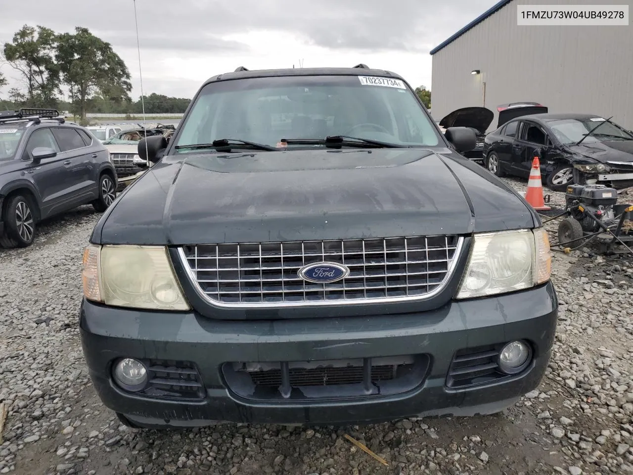 2004 Ford Explorer Xlt VIN: 1FMZU73W04UB49278 Lot: 70237734