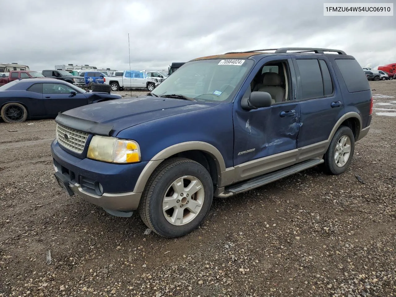 2004 Ford Explorer Eddie Bauer VIN: 1FMZU64W54UC06910 Lot: 70984024