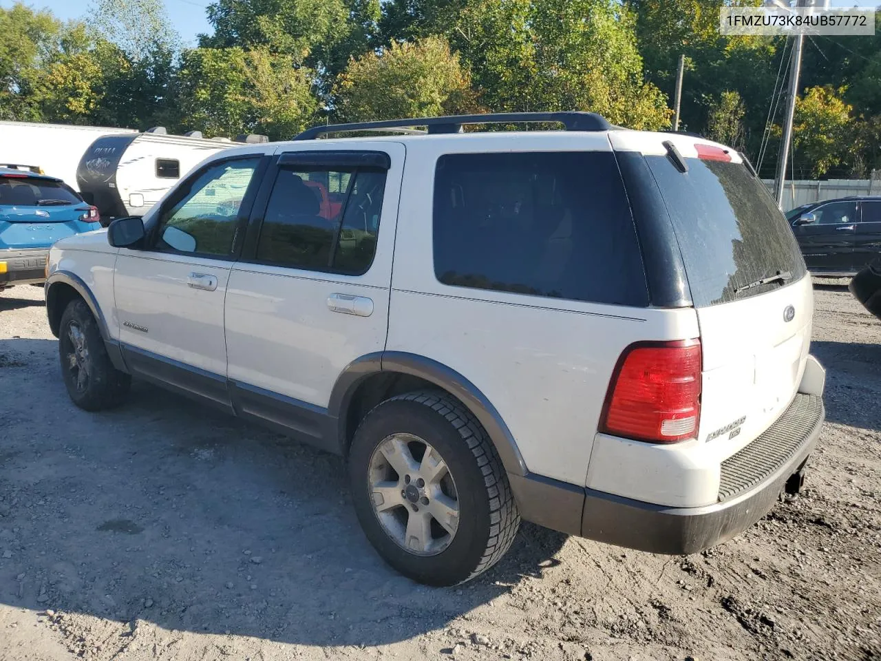 2004 Ford Explorer Xlt VIN: 1FMZU73K84UB57772 Lot: 72168734