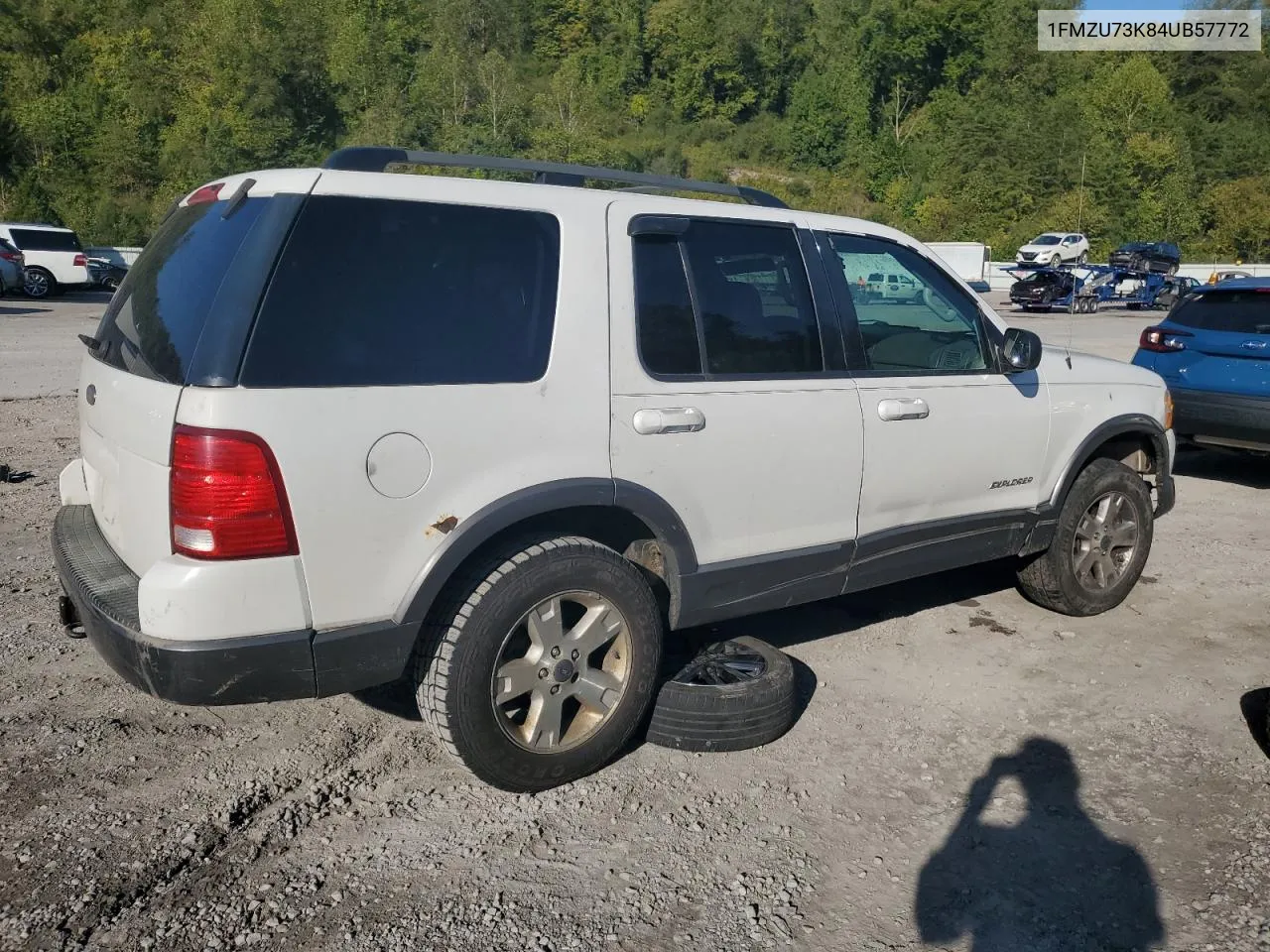 2004 Ford Explorer Xlt VIN: 1FMZU73K84UB57772 Lot: 72168734