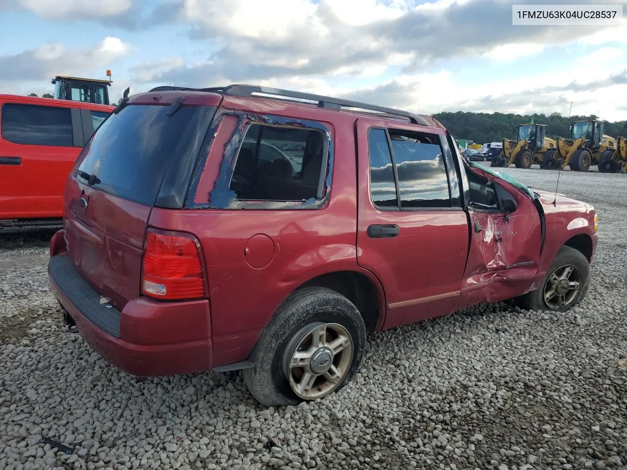 2004 Ford Explorer Xlt VIN: 1FMZU63K04UC28537 Lot: 73669284