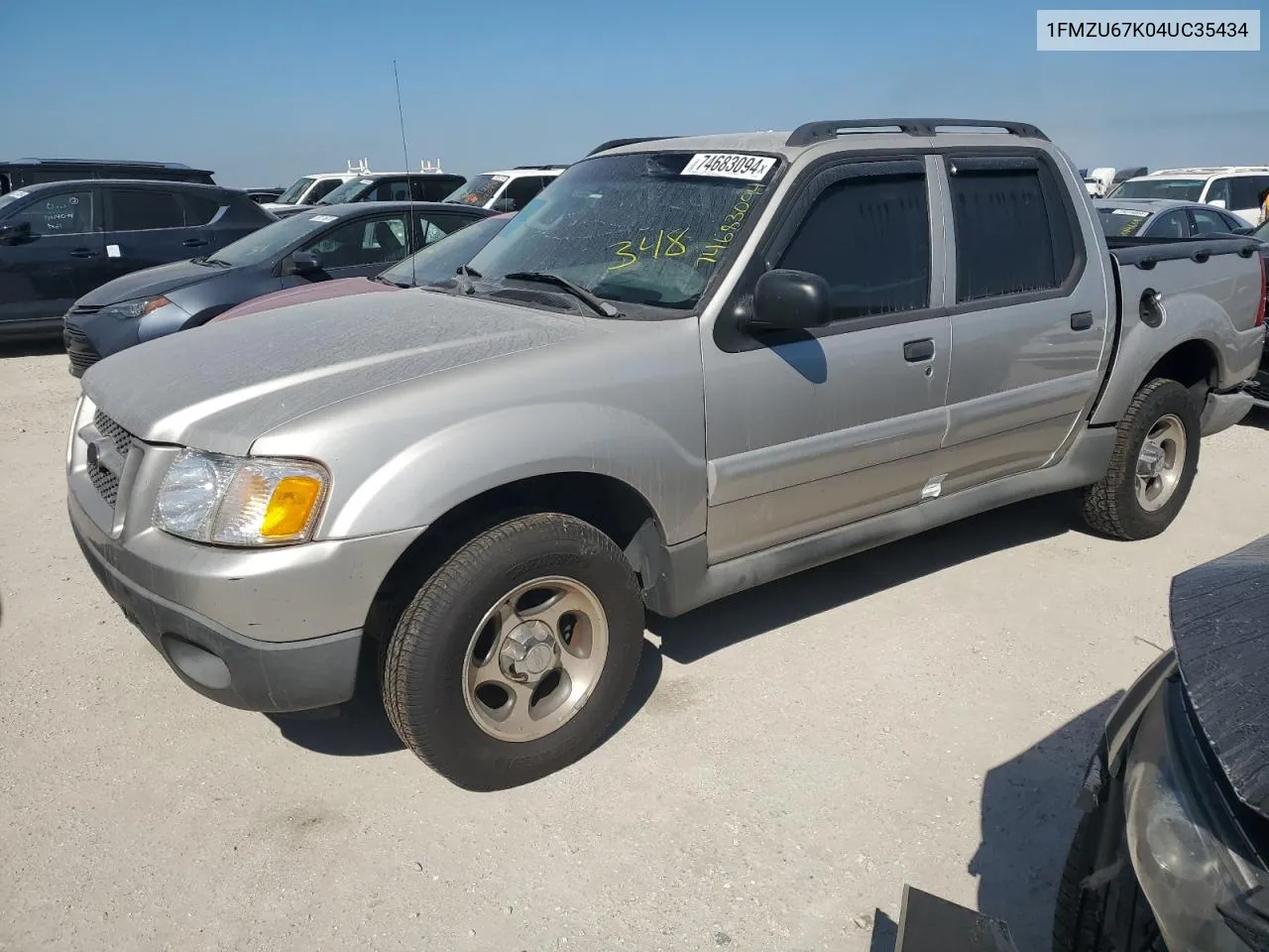 2004 Ford Explorer Sport Trac VIN: 1FMZU67K04UC35434 Lot: 74683094