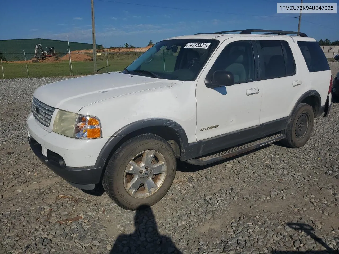 2004 Ford Explorer Xlt VIN: 1FMZU73K94UB47025 Lot: 74718324