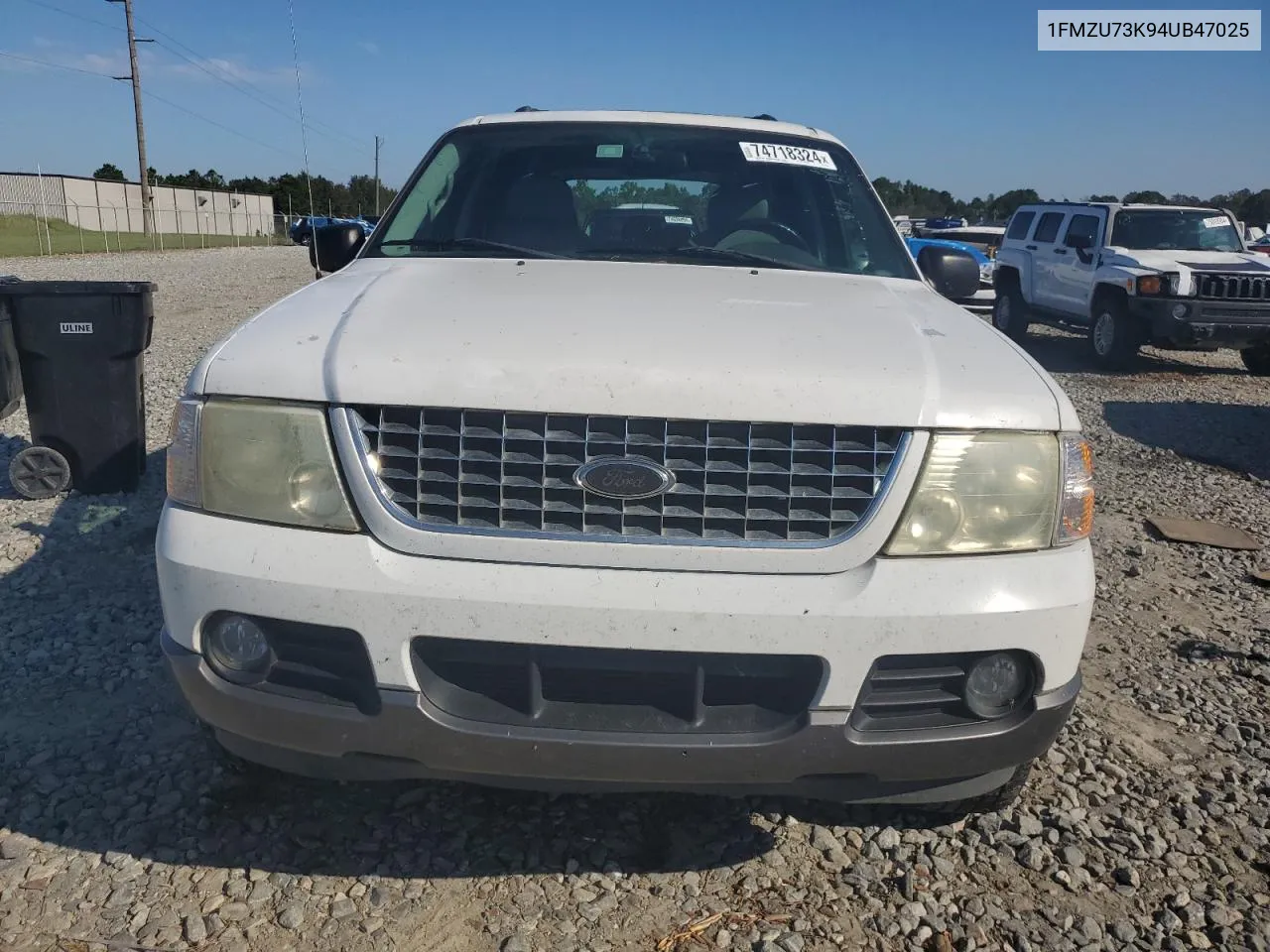 2004 Ford Explorer Xlt VIN: 1FMZU73K94UB47025 Lot: 74718324