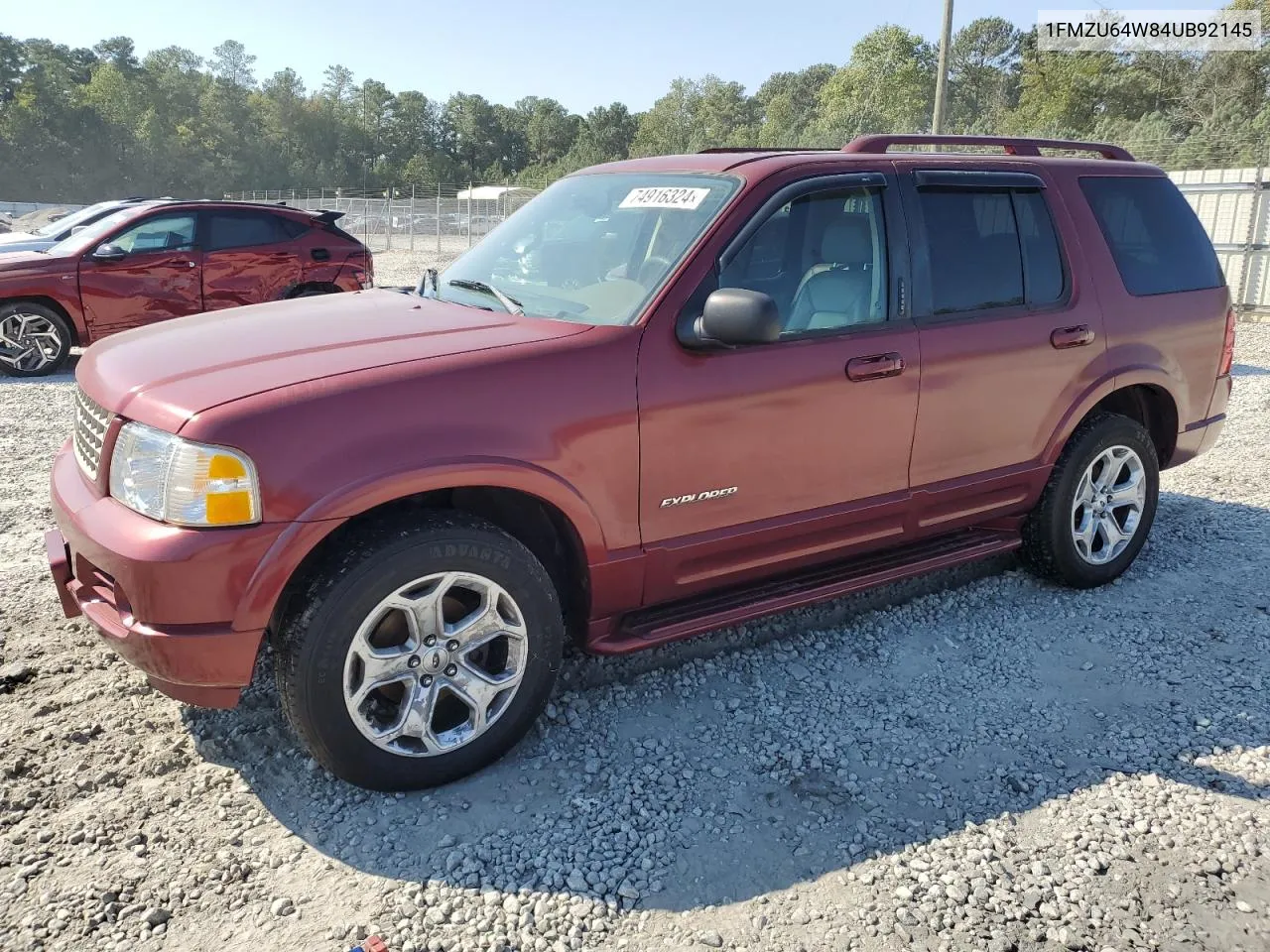 2004 Ford Explorer Eddie Bauer VIN: 1FMZU64W84UB92145 Lot: 74916324