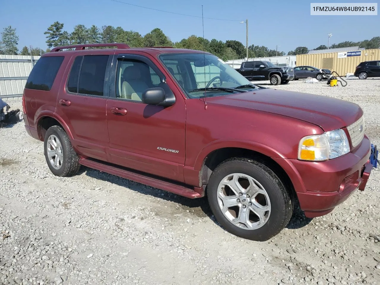 2004 Ford Explorer Eddie Bauer VIN: 1FMZU64W84UB92145 Lot: 74916324