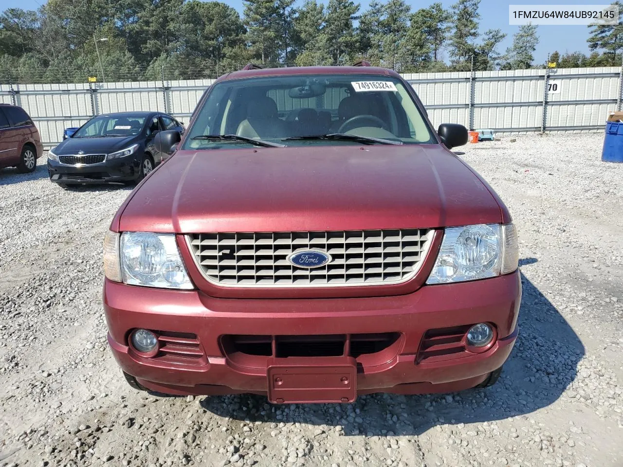 2004 Ford Explorer Eddie Bauer VIN: 1FMZU64W84UB92145 Lot: 74916324