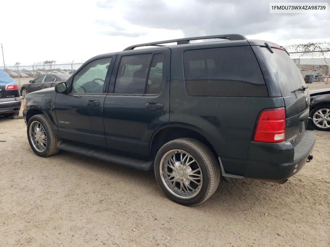 2004 Ford Explorer Xlt VIN: 1FMDU73WX4ZA98739 Lot: 75054654