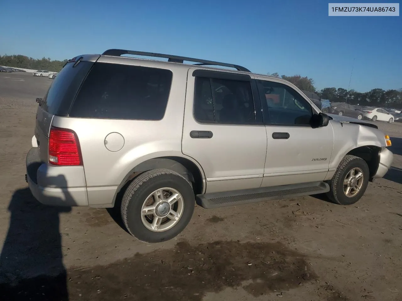 2004 Ford Explorer Xlt VIN: 1FMZU73K74UA86743 Lot: 75412194