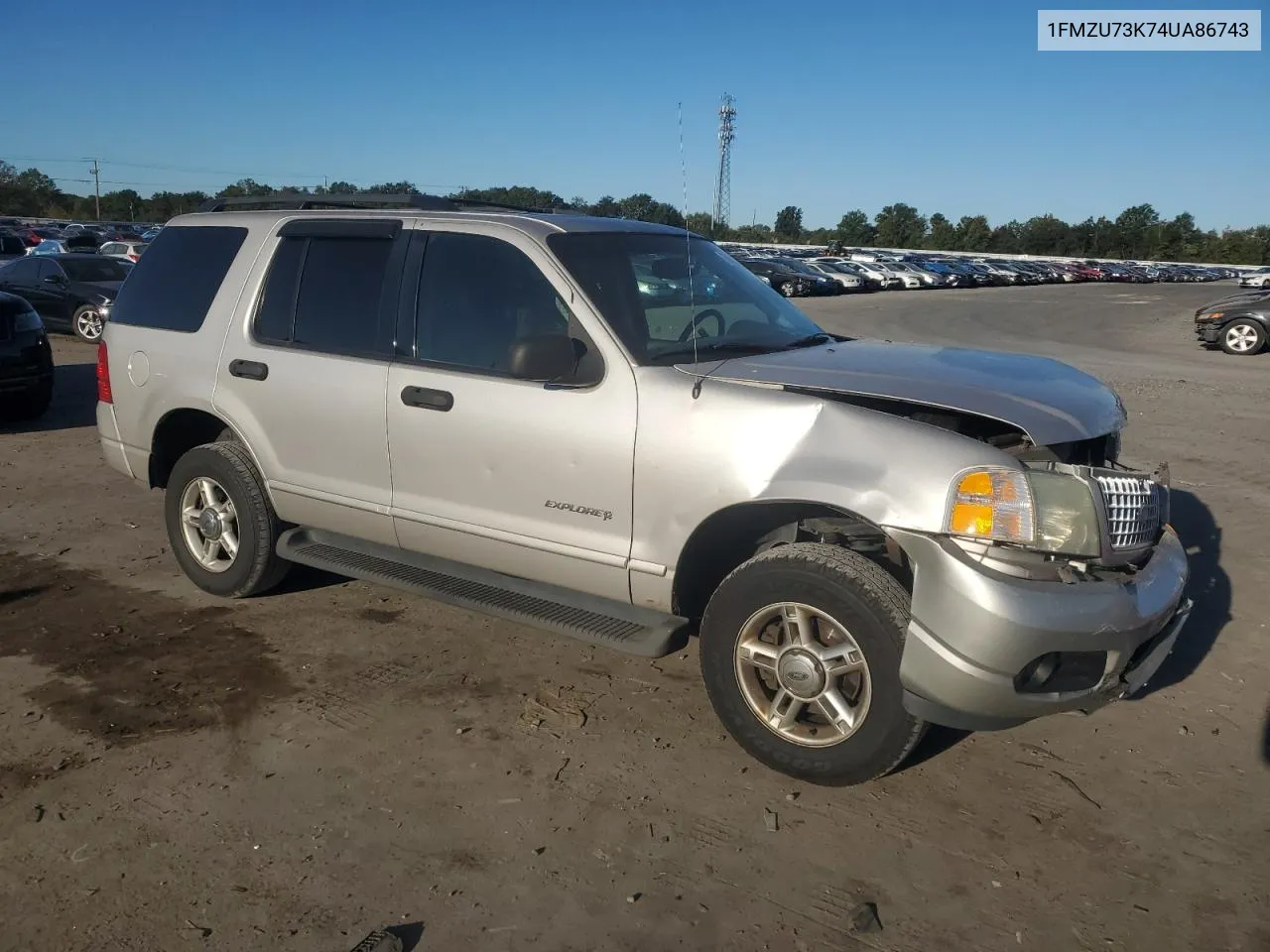 2004 Ford Explorer Xlt VIN: 1FMZU73K74UA86743 Lot: 75412194