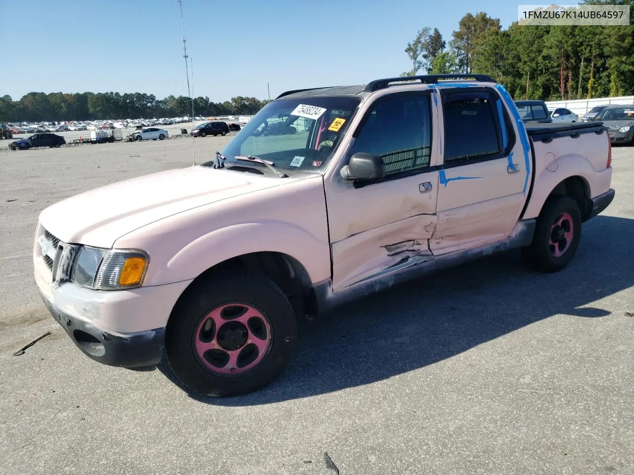 2004 Ford Explorer Sport Trac VIN: 1FMZU67K14UB64597 Lot: 75488234