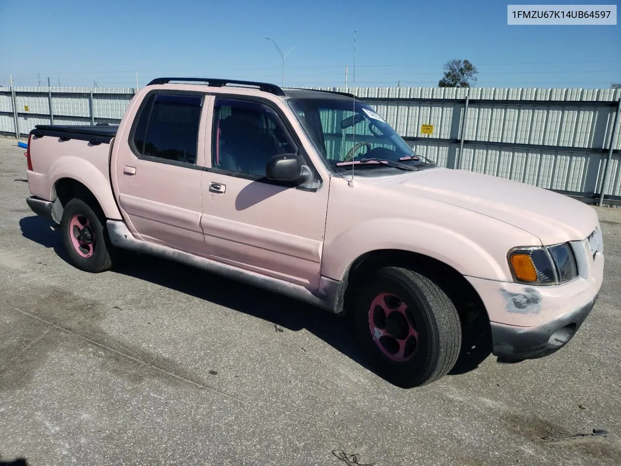 2004 Ford Explorer Sport Trac VIN: 1FMZU67K14UB64597 Lot: 75488234