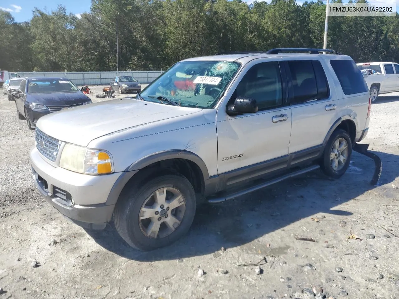 2004 Ford Explorer Xlt VIN: 1FMZU63K04UA92202 Lot: 75817704