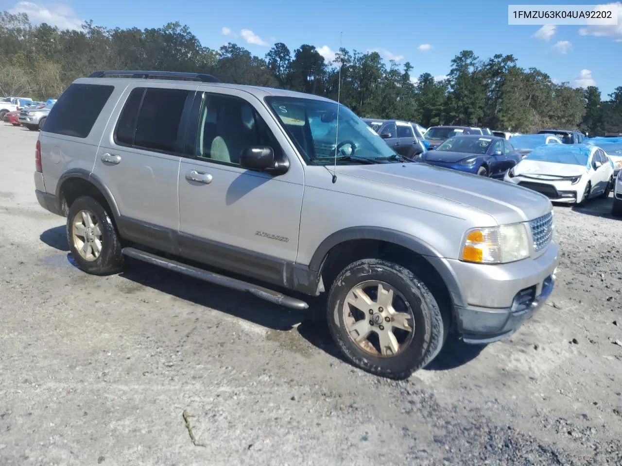 2004 Ford Explorer Xlt VIN: 1FMZU63K04UA92202 Lot: 75817704