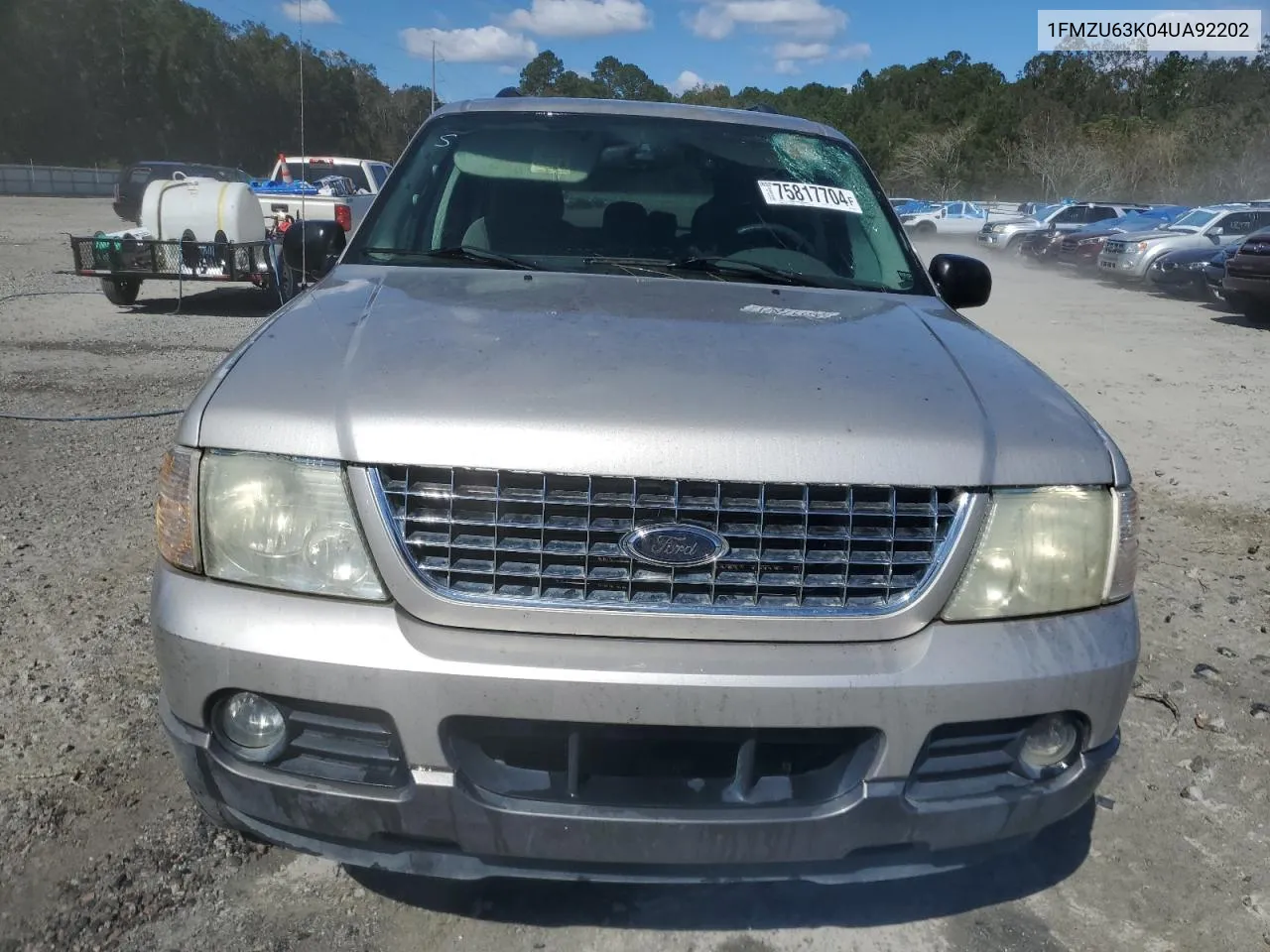 2004 Ford Explorer Xlt VIN: 1FMZU63K04UA92202 Lot: 75817704