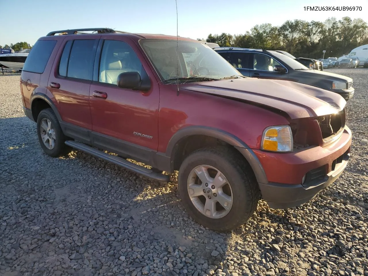 2004 Ford Explorer Xlt VIN: 1FMZU63K64UB96970 Lot: 75939294