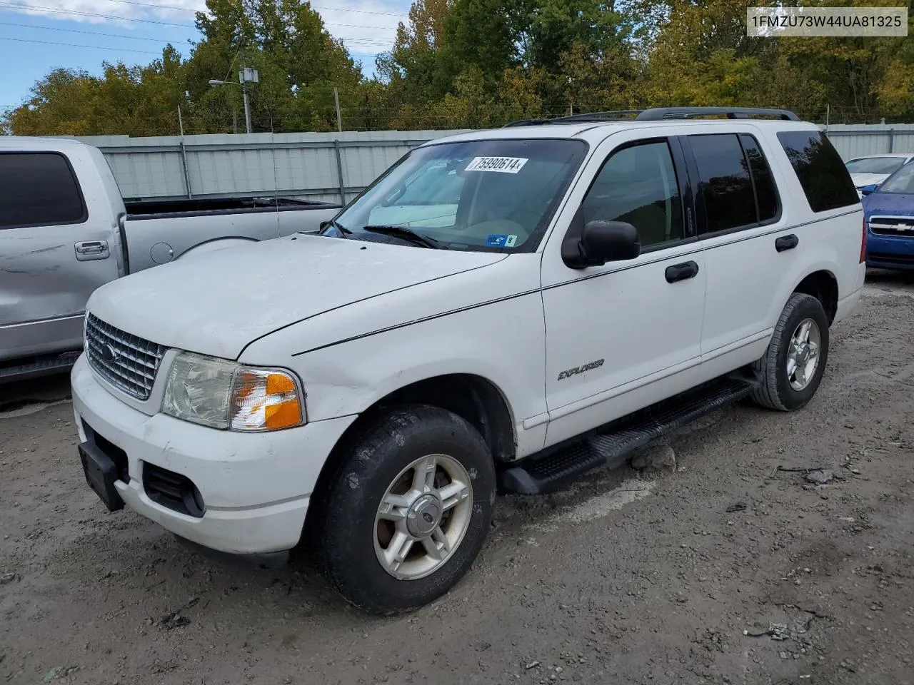 2004 Ford Explorer Xlt VIN: 1FMZU73W44UA81325 Lot: 75990614