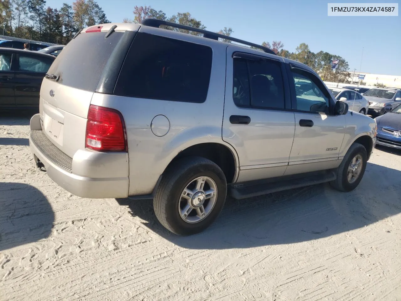 2004 Ford Explorer Xlt VIN: 1FMZU73KX4ZA74587 Lot: 76148254