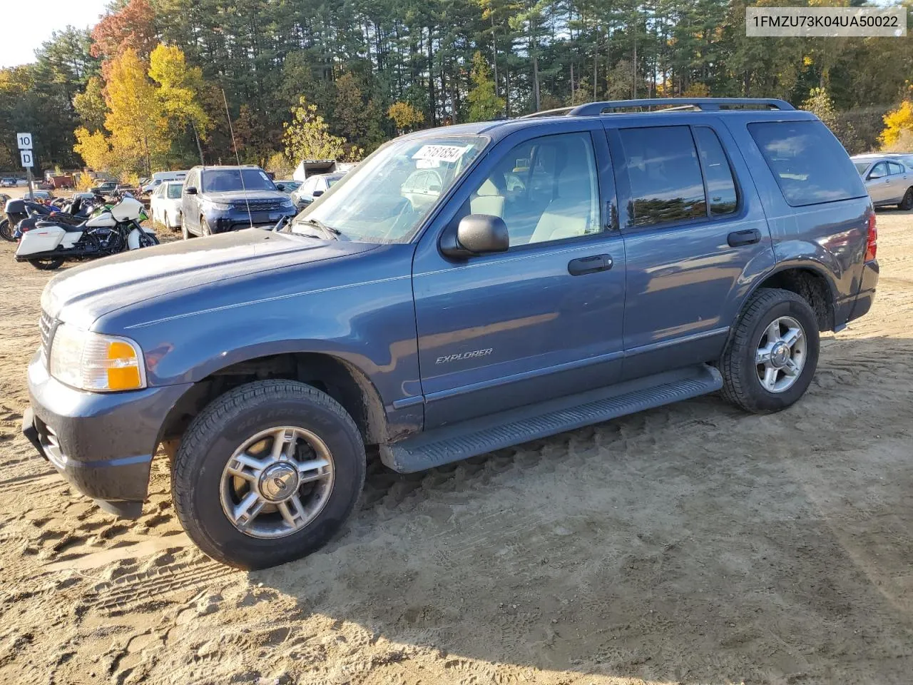 2004 Ford Explorer Xlt VIN: 1FMZU73K04UA50022 Lot: 76181854