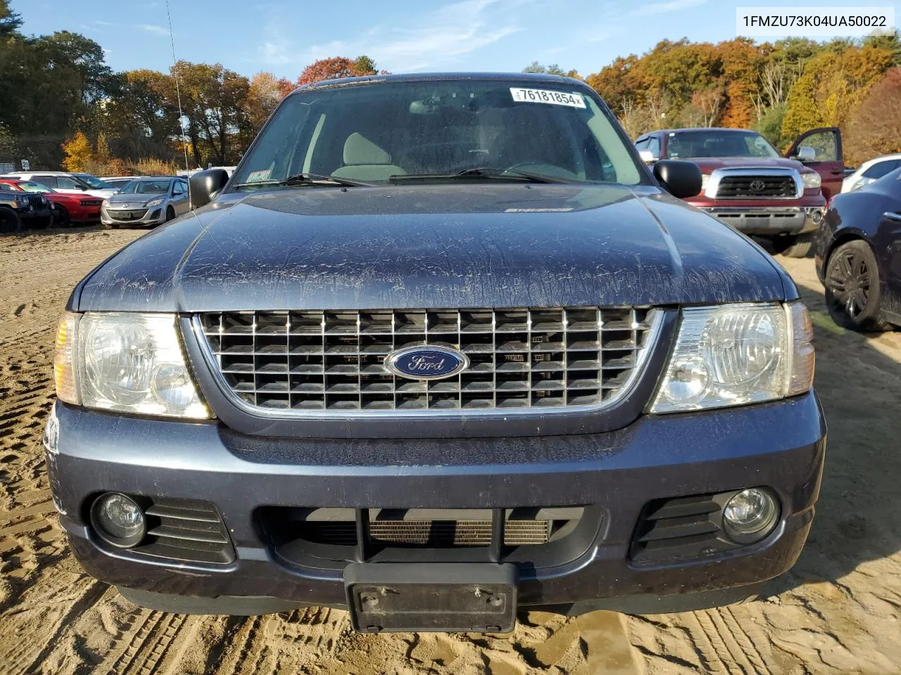 2004 Ford Explorer Xlt VIN: 1FMZU73K04UA50022 Lot: 76181854