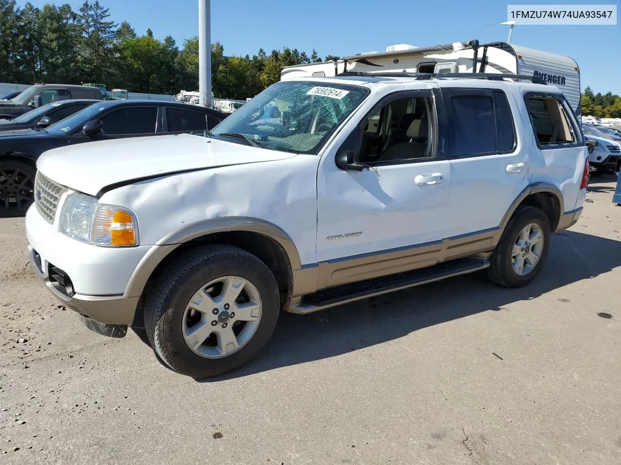 2004 Ford Explorer Eddie Bauer VIN: 1FMZU74W74UA93547 Lot: 76592614