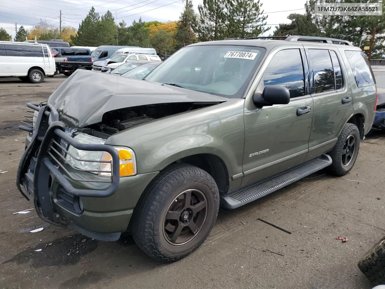 2004 Ford Explorer Xlt VIN: 1FMZU73K64ZA55521 Lot: 76770874