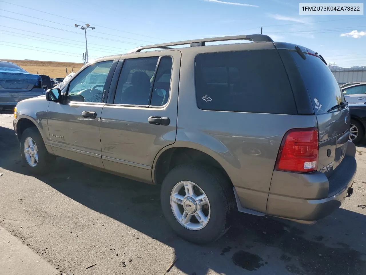 2004 Ford Explorer Xlt VIN: 1FMZU73K04ZA73822 Lot: 76844404