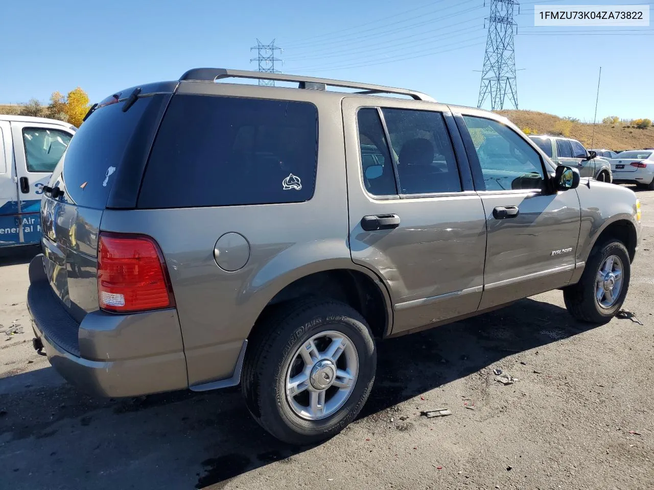 2004 Ford Explorer Xlt VIN: 1FMZU73K04ZA73822 Lot: 76844404