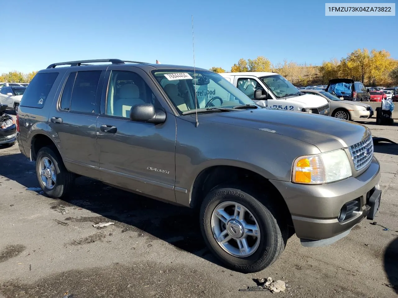 2004 Ford Explorer Xlt VIN: 1FMZU73K04ZA73822 Lot: 76844404