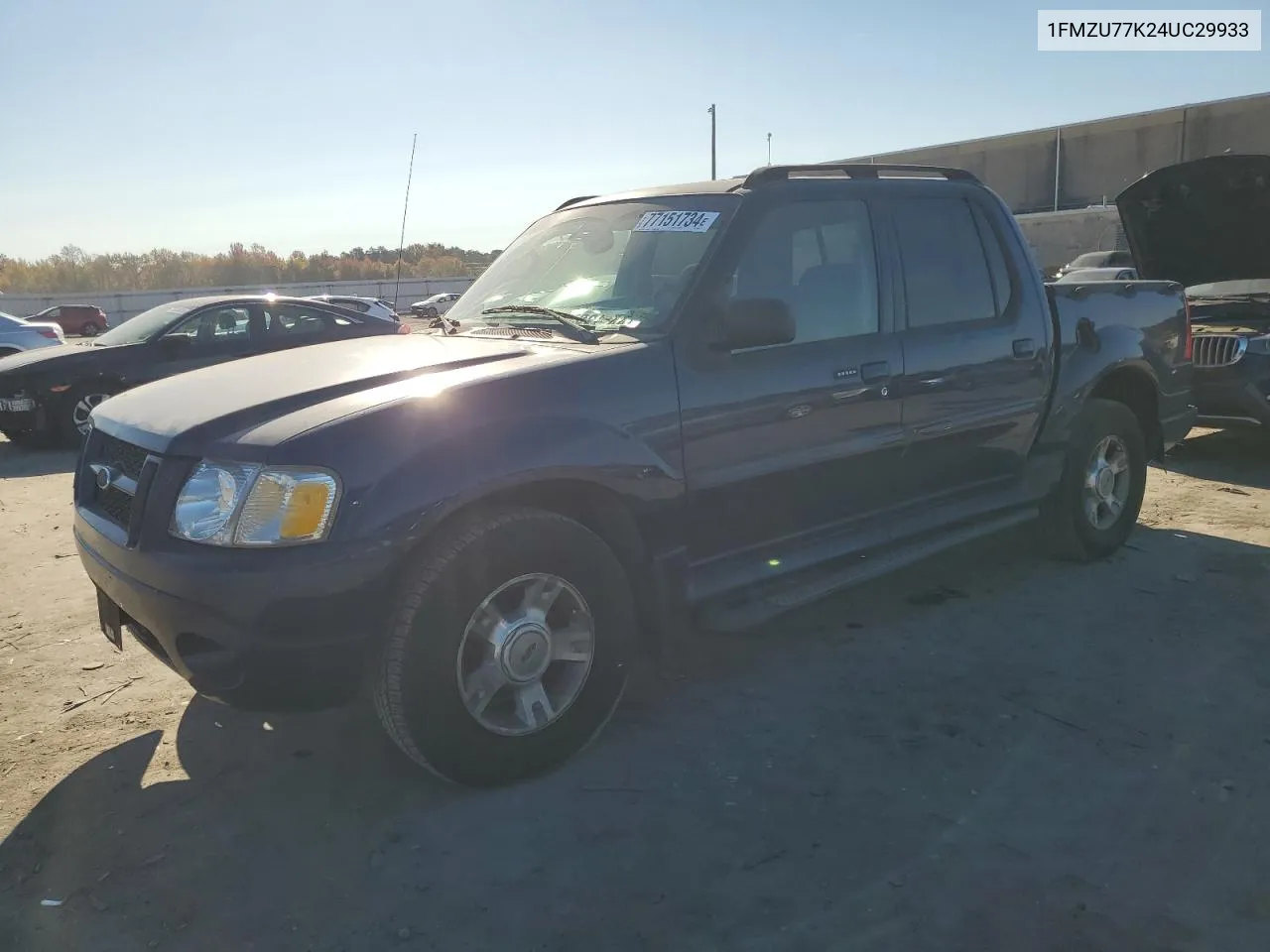 2004 Ford Explorer Sport Trac VIN: 1FMZU77K24UC29933 Lot: 77151734