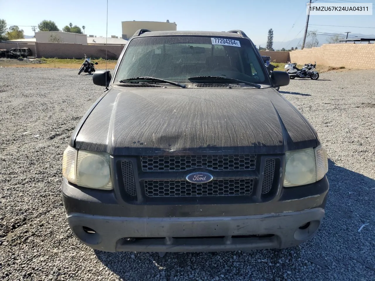 2004 Ford Explorer Sport Trac VIN: 1FMZU67K24UA04311 Lot: 77204264