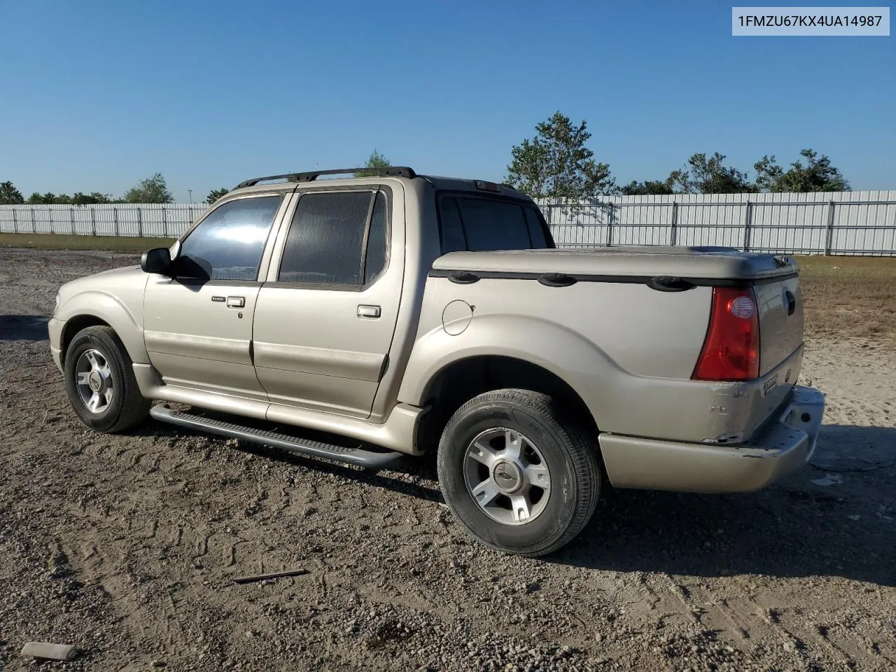 2004 Ford Explorer Sport Trac VIN: 1FMZU67KX4UA14987 Lot: 77635064