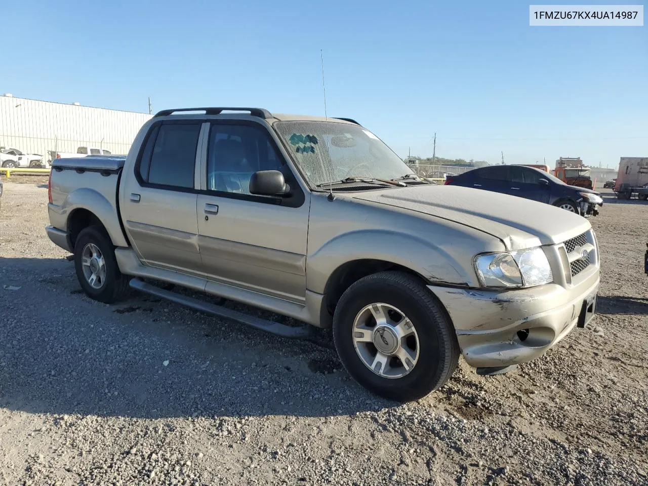 2004 Ford Explorer Sport Trac VIN: 1FMZU67KX4UA14987 Lot: 77635064