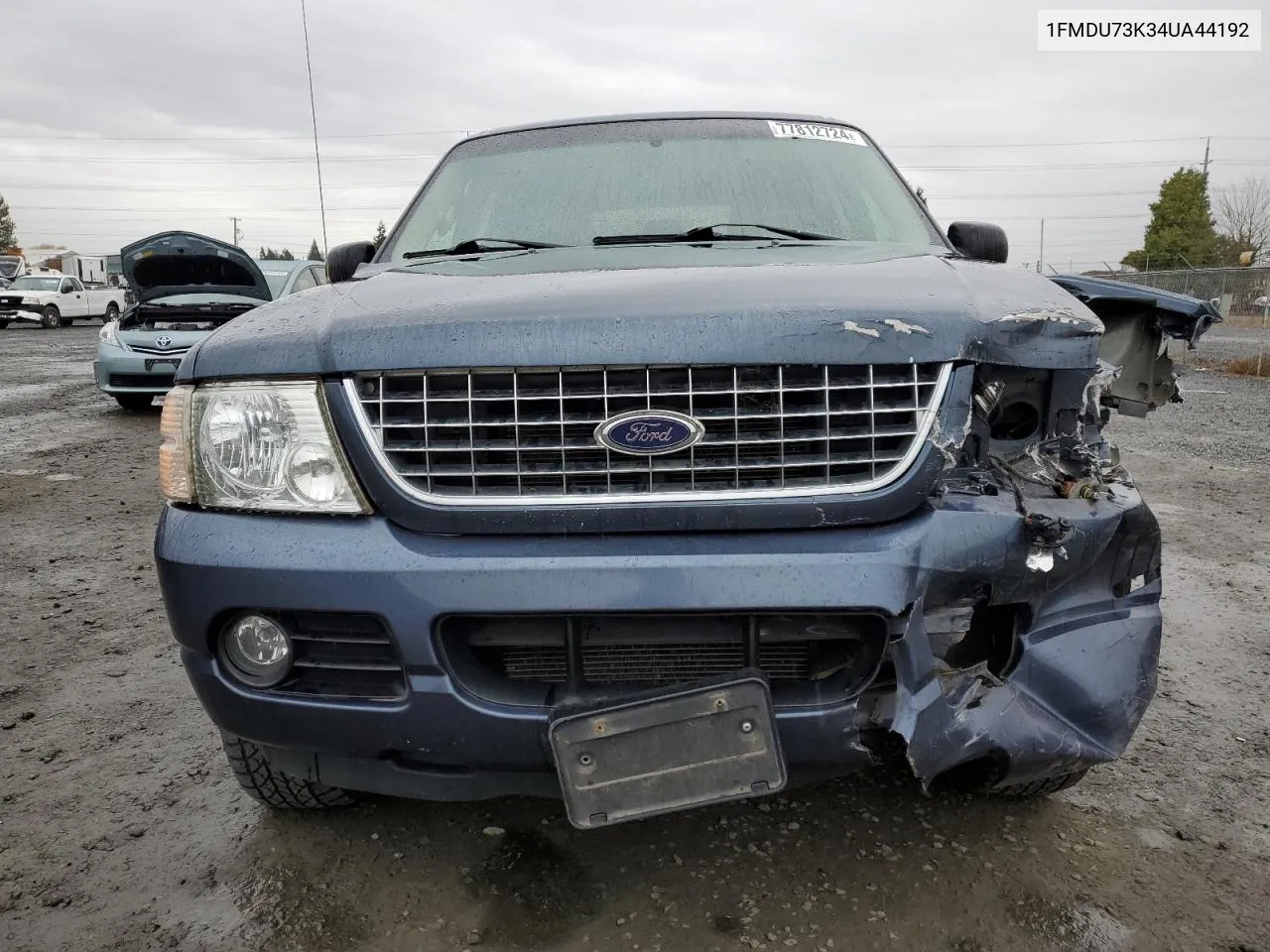 2004 Ford Explorer Xlt VIN: 1FMDU73K34UA44192 Lot: 77812724