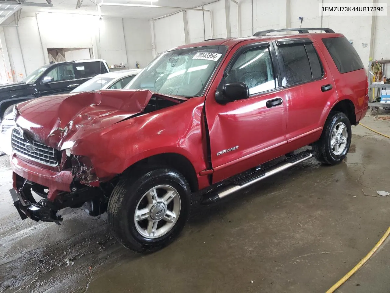 2004 Ford Explorer Xlt VIN: 1FMZU73K44UB17396 Lot: 78643954