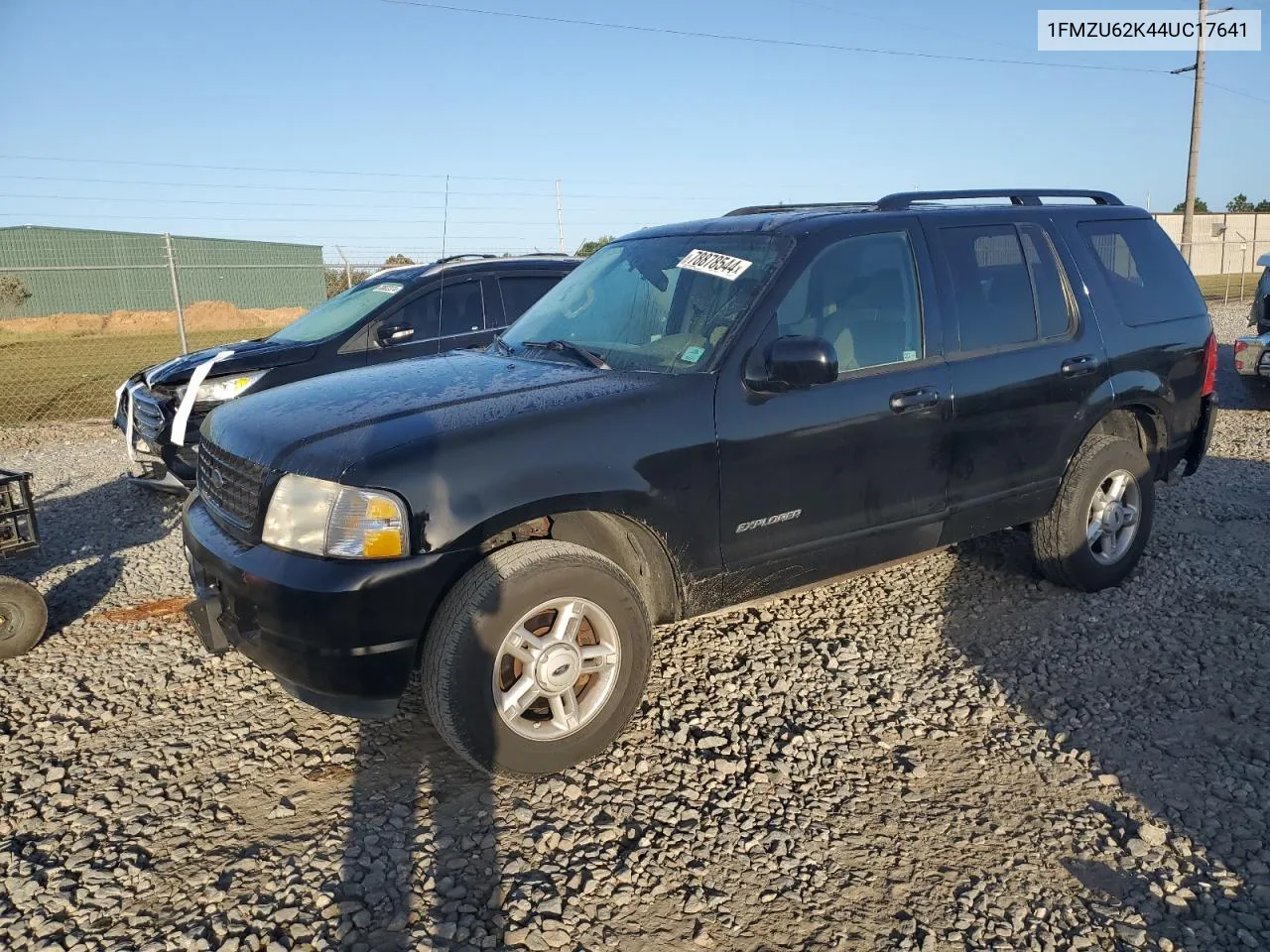 2004 Ford Explorer Xls VIN: 1FMZU62K44UC17641 Lot: 78878544