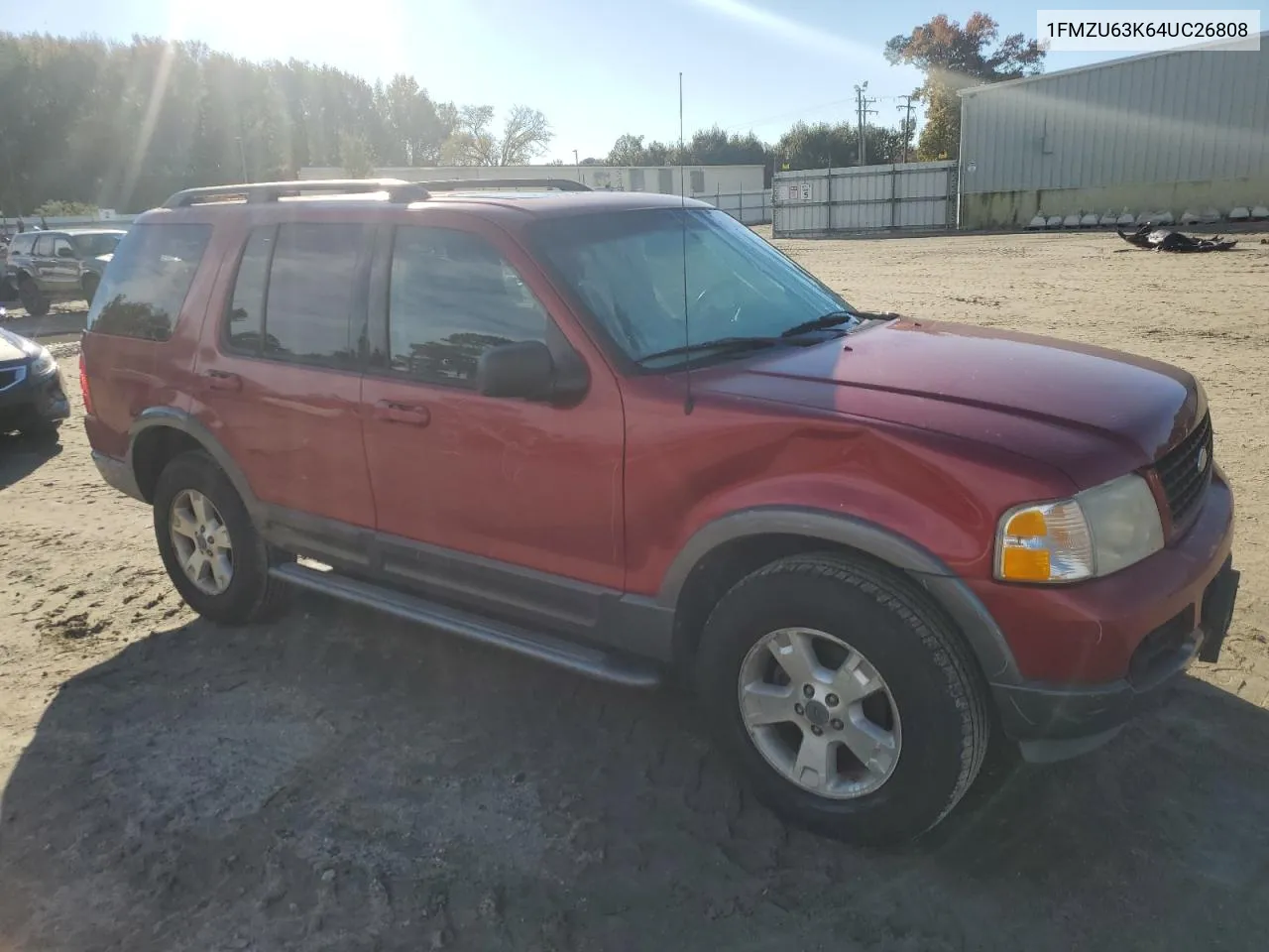 2004 Ford Explorer Xlt VIN: 1FMZU63K64UC26808 Lot: 80461874